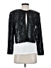 Adrianna Papell 100% Polyester Metallic Silver Black Jacket Size S (petite) - photo 1