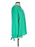 Violet & Claire 100% Polyester Green Long Sleeve Blouse Size L - photo 4