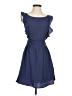 Le Lis Solid Blue Casual Dress Size S - photo 1