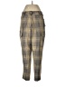 French Connection Plaid Yellow Cargo Pants Size 10 - photo 1