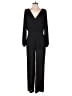 White House Black Market 100% Polyester Solid Black Jumpsuit Size 2 - photo 1