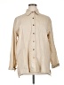 Unbranded Tan 3/4 Sleeve Button-Down Shirt Size XL - photo 1