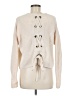 Lucky Brand 100% Cotton Ivory Pullover Sweater Size M - photo 2