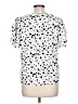 Shein 100% Polyester Animal Print White Short Sleeve Blouse Size L - photo 2