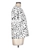 Shein 100% Polyester Animal Print White Short Sleeve Blouse Size L - photo 4