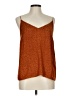 H&M 100% Polyester Brown Sleeveless Blouse Size 10 - photo 1