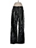 Good American 100% Polyurethane Metallic Black Casual Pants Size 30 waist - photo 1