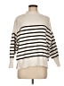 Zesica Stripes Ivory Turtleneck Sweater Size M - photo 1