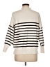 Zesica Stripes Ivory Turtleneck Sweater Size M - photo 2