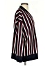 Zara Stripes Burgundy Pullover Sweater Size S - photo 4