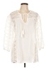 Unbranded 100% Polyester Ivory 3/4 Sleeve Blouse Size L - photo 1