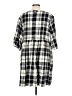 Esby Plaid Black Casual Dress Size L - photo 2