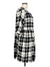 Esby Plaid Black Casual Dress Size L - photo 4