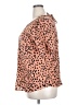 Papermoon 100% Polyester Animal Print Orange Short Sleeve Blouse Size XXL - photo 5