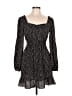 Shein 100% Polyester Polka Dots Black Casual Dress Size L - photo 1