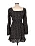 Shein 100% Polyester Polka Dots Black Casual Dress Size L - photo 2