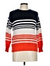 Unbranded 100% Polyester Stripes Orange Pullover Sweater Size L - photo 1