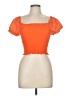 Shein 100% Polyester Orange Short Sleeve Top Size 8 - 10 - photo 1
