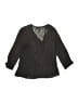 Color Block Black 3/4 Sleeve Blouse Size S - photo 1