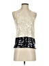J.Crew 100% Cotton Silver Ivory Sleeveless Blouse Size XXS - photo 1