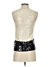 J.Crew 100% Cotton Silver Ivory Sleeveless Blouse Size XXS - photo 2