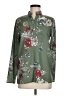 Unbranded 100% Polyester Floral Green Long Sleeve Blouse Size M - photo 1