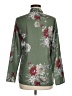 Unbranded 100% Polyester Floral Green Long Sleeve Blouse Size M - photo 2