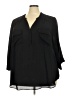 Torrid 100% Polyester Black 3/4 Sleeve Blouse Size 4X Plus (4) - photo 1