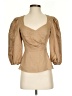 Parker Tan 3/4 Sleeve Blouse Size XS - photo 1