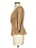 Parker Tan 3/4 Sleeve Blouse Size XS - photo 5