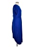 Shein Solid Blue Casual Dress Size 12 - photo 4