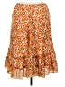 Max Studio 100% Polyester Paisley Orange Casual Skirt Size S - photo 2
