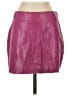 Express 100% Leather Purple Pink Leather Skirt Size 5 - 6 - photo 1