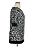 Bobbie Brooks Animal Print Black Short Sleeve Blouse Size 1X - photo 4
