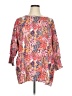 Unbranded 100% Polyester Pink 3/4 Sleeve Blouse Size XL - photo 1