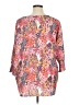 Unbranded 100% Polyester Pink 3/4 Sleeve Blouse Size XL - photo 2