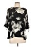 Assorted Brands Black 3/4 Sleeve Blouse Size L - photo 1