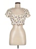 Zara Ivory Short Sleeve Top Size M - photo 1