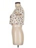 Zara Ivory Short Sleeve Top Size M - photo 5
