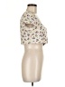 Zara Ivory Short Sleeve Top Size M - photo 4