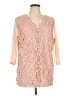 Assorted Brands Pink 3/4 Sleeve Blouse Size 12 - photo 1