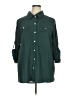 Unbranded 100% Polyester Solid Green 3/4 Sleeve Blouse Size XL - photo 1