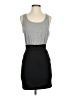 Forever 21 Color Block Gray Casual Dress Size S - photo 1