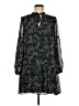 Luxology 100% Polyester Paisley Blue Casual Dress Size M - photo 1