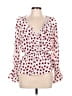 Shein Red 3/4 Sleeve Blouse Size L - photo 1