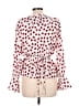 Shein Red 3/4 Sleeve Blouse Size L - photo 2