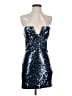 Zara Animal Print Blue Cocktail Dress Size S - photo 1