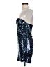 Zara Animal Print Blue Cocktail Dress Size S - photo 5