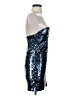Zara Animal Print Blue Cocktail Dress Size S - photo 4
