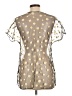 Unbranded 100% Polyamide Gold Short Sleeve Blouse Size L - photo 2